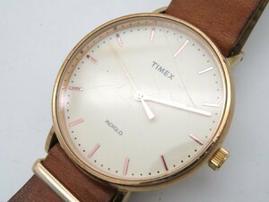 1 иен * работа * TIMEX INDIGLO слоновая кость кварц мужские наручные часы L28314