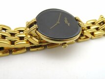 1円◆稼働◆ Dior バギラ ブラック クオーツ レディース 腕時計 国際保証カード N593_画像2