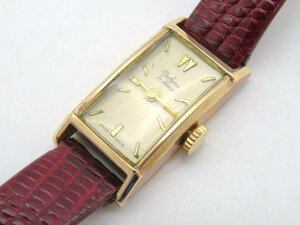 1 jpy * operation * DERFINE 18K champagne hand winding lady's wristwatch K74102