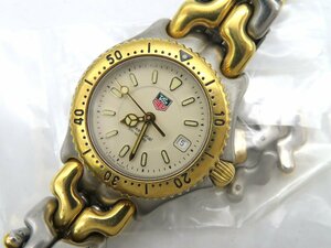 1 jpy * operation * TAG Heuer WG 1321-0 Professional cream quarts lady's wristwatch koma 1 N18407