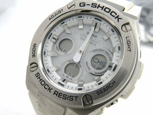 1 иен * работа * Casio GST-W310 G амортизаторы белый солнечный мужские наручные часы N20704