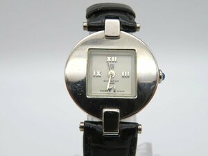 1円◆稼働◆ ジバンシー シルバー クオーツ レディース 腕時計 O680
