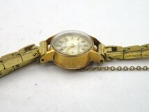 1円■ジャンク■ セイコー シルバー 手巻き レディース 腕時計 N19408_画像3