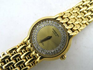 1円◆稼働◆ レイモンドウィル フィデリオ ゴールド クオーツ レディース 腕時計 N21204