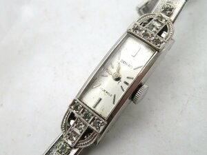 1 иен * работа * DEN-RO 14K WG серебряный механический завод женские наручные часы N20407