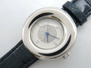 1 иен * работа * Lunar juAD-005 белый кварц женские наручные часы N17311
