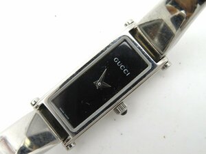 1 иен * работа * Gucci 1500 L черный кварц женские наручные часы N14605