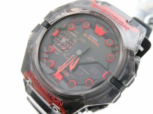 1円◆稼働◆ カシオ GA-B001 ジーショック ブラック/レッド クオーツ メンズ 腕時計 N19201