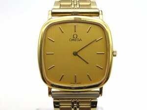1円◆稼働◆ オメガ デヴィル ゴールド クオーツ ユニセックス 腕時計 N24106