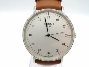 1 иен * работа * Tissot T109610A серебряный кварц мужские наручные часы N25804