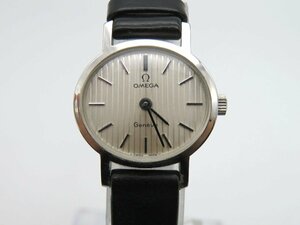 1 jpy * operation * Omega june-vu silver hand winding lady's wristwatch N24001