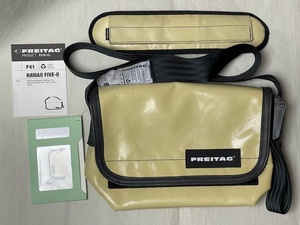 FREITAG freitag F41 HAWAII FIVE-O F03 SHOULDER-PAD set cream single color MESSENGER BAG XS shoulder bag unused 