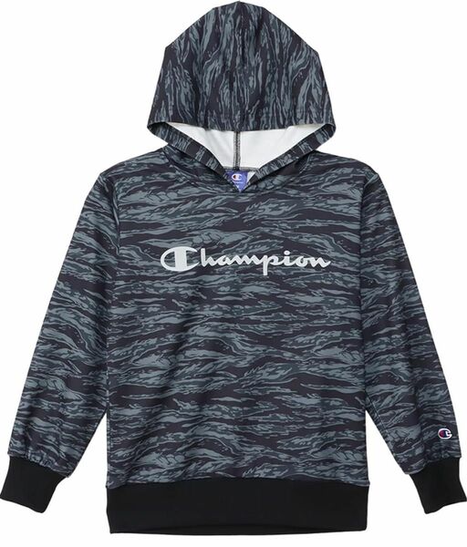 champion チャンピオン フード付き　パーカー　トレーナー ブラック