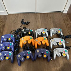 希少!! ゲームキューブ GAMECUBE コントローラー 12個 まとめ売り DOL-003 任天堂 NINTENDO ブラック オレンジ シルバー クリア パープル