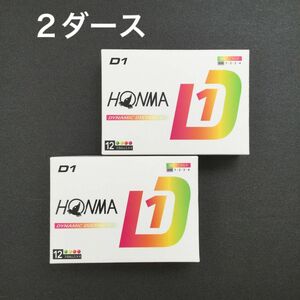 2024年最新モデル　本間ゴルフ　HONMAGOLF ホンマNEW D1 　2ダース　マルチカラー