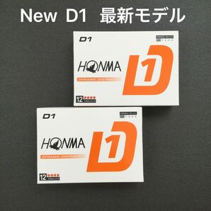 2024年最新モデル　本間ゴルフ　HONMAGOLF ホンマNEW D1 　2ダース　オレンジ