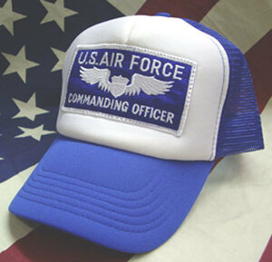 【帽子屋】即買！アメカジメッシュキャップ★U.S AIR FORCE 中佐