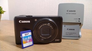 Canon キャノン PowerShot S90 コンパクトデジタルカメラ・SDカード付属