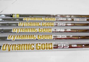 中古品★GS95 CPT(S200)＋Dynamic Gold 95(S200)★6本セット（#5~Pw用）★ミズノアイアンから抜き取り