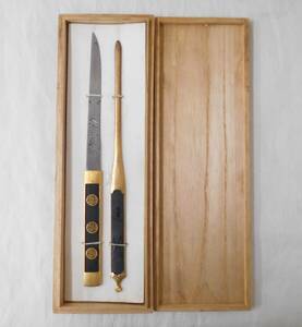 1 jpy ~* large . direct . small sword knife paper-knife tree boxed details unknown secondhand goods *