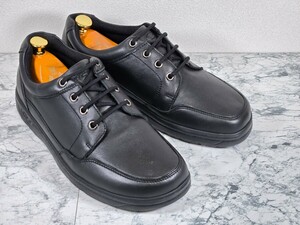 [ almost unused ]* Hawkins tiger bela-* leather walking shoes *26.0cm* black / black * men's * light weight * wide width wide * business shoes 