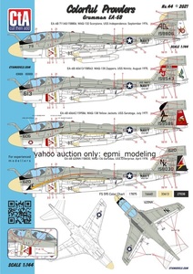 CTA-44 1/144 CTA グラマン EA-6B プラウラー 電子戦機用デカールセット アメリカ海軍 攻撃機