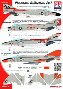 CTA-29 1/72 CTA F-4 ファントムⅡ用デカールセット ファントムコレクション① 戦闘機 アメリカ海軍