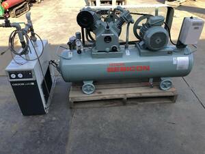 HITACHI/ Hitachi be Vicon 5.5P-9.5VD5 7.5 horse power |5.5kW oil supply type reciprocating engine compressor ORION dryer set animation attaching selling out 