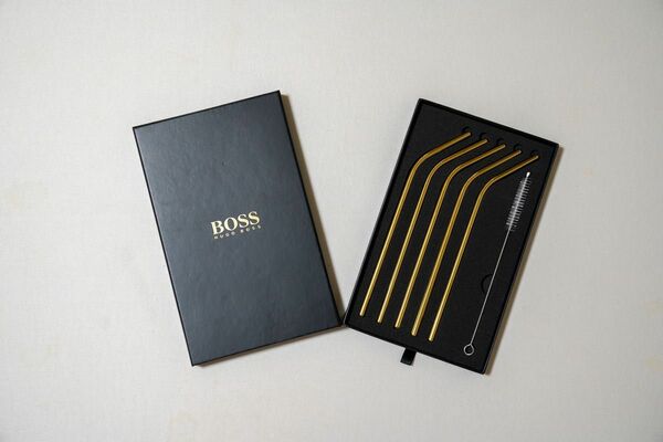 HUGO BOSS ノベルティー ストロー