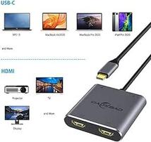 USB C HDMI 変換アダプター,デュアル HDMI,4-in-1Type C to HDMI アダプタ,【4K対応2つのHD_画像3