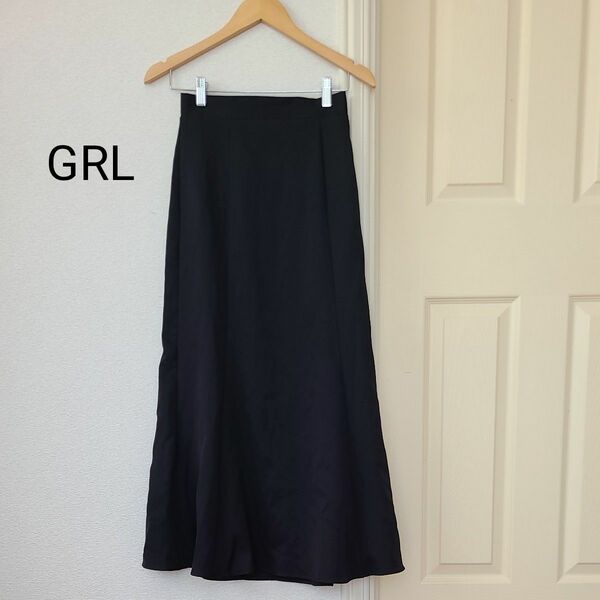 GRL 　グレイル　 ロング スカート　 ブラック