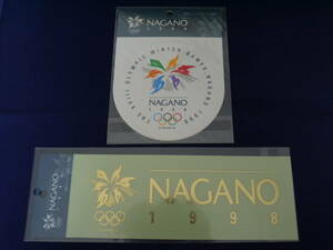 ☆長野オリンピック公式ライセンス商品〃NAGANO 1998/OLYMPIC WINTER GAMES〃2種・ピクトグラム・未開封品★