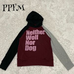 PPFM ☆neither wolf nor dog raglan hoodie Mサイズ パーカー archive