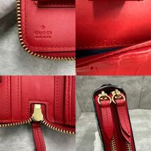 1円■未使用級/付属品完備■ GUCCI グッチ スプリーム ブルームス ダブルジップ オーガナイザー 長財布 セカンドバッグ レディース メンズ_画像10