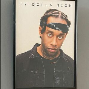 【額付き】A4アートポスター Ty Dolla Sign タイ・ダラー・サイン $ hiphop rap インテリア 西海岸 los angeles T054