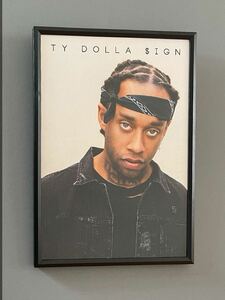 【額付き】A4アートポスター Ty Dolla Sign タイ・ダラー・サイン $ hiphop rap インテリア 西海岸 los angeles T054