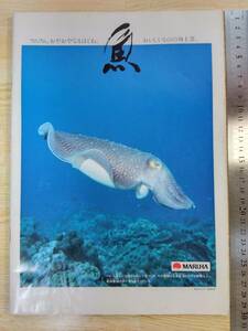 ★MARUHA マルハニチロ おいしいものの身上書★1993 Oct 「フムフム、おやおやなるほどね。」おさかなポスター お魚の身上書 魚辞典