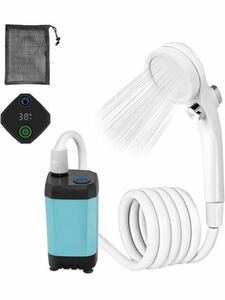 ZenCT ポータブルシャワー アウトドア USB充電式 4800mAh 電動シャワー キャンプ 水流量無段階調節 釣り 海水浴 サーフィン 旅行 水遣り 