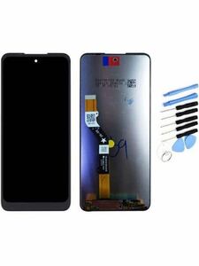 YQZ 向けの Motorola Moto G52j 5G, PATM0000JP, PATM0001JP 修理交換用フロントパネル LCD 液晶パネル 修理工具セット付き (ブラック)