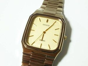 【Ya4☆】SEIKO/セイコー◇DOLCE/ドルチェ/8N41-5140/SACF005◇1992年製♂クオーツ/超硬SS/10気圧/美品