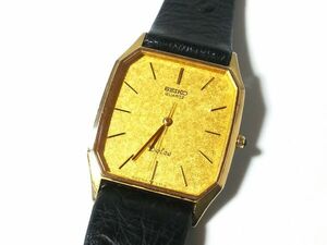 【Yi6☆】SEIKO/セイコー◇DOLCE/ドルチェ/9521-5180/SAAR834◇1984年製♂クオーツ/10金/10Kケース/美品