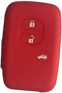 ZIAN Toyota exclusive use silicon 3. button key cover aqua *86* Vitz * Corolla * Prius α smart key case ( red )