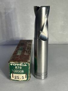 ジャンボ JUMBO 菱高 超硬 エンドミル E/M Φ 25.5 R78 (外径 25.5mm 全長125mm 刃長35mm 軸 25mm) 数量1本　［s0079］