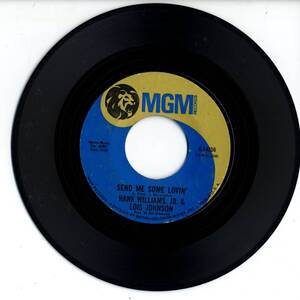 Hank Williams Jr. & Lois Johnson 「Send Me Some Lovin'/ What We Used To Hang On To」米国MGM盤EPレコード　