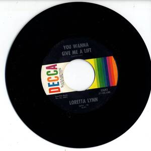 Loretta Lynn 「You Wanna Give Me A Lift/ What's The Bottle Done To My Baby」 米国DECCA盤EPレコード