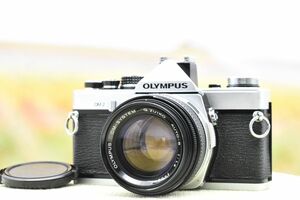 【整備済 美品】OLYMPUS OM-2 + 50mm F1.4 一眼レフ 小型軽量 フィルムカメラ