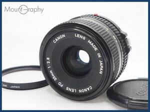 ★実用美品★ CANON キヤノン NEW FD 35mm F2.8 ★完動品★同梱可 前キャップ、フィルター付 #i6796