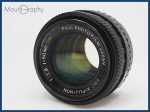 ★実用美品★ FUJI フジ EBC X-FUJINON 50mm F1.6 DM ★完動品★同梱可 AXマウント #i6847