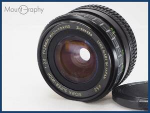 ★実用美品★ SIGMA シグマ SUPER-WIDE 24mm F2.8 ★完動品★同梱可 前キャップ付 ミノルタマウント(MF) #i6906