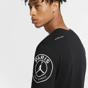 【完売品】ジョーダン PSG ロゴTシャツ　黒　M